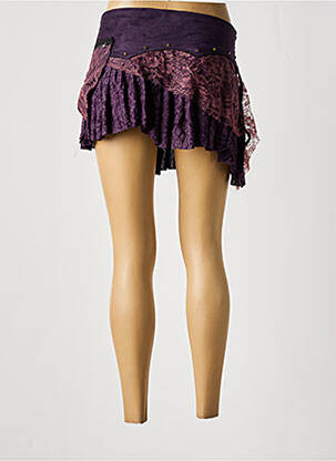 Mini-jupe taille normale violet DIPAWALI femme