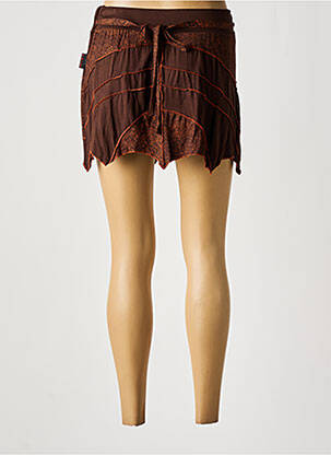 Mini-jupe marron DIPAWALI femme