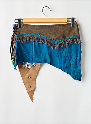 Top stretch sans manche bleu DIPAWALI femme