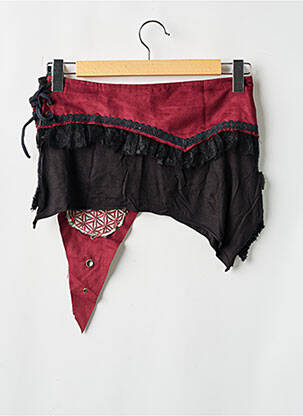 Top col carré sans manche rouge DIPAWALI femme