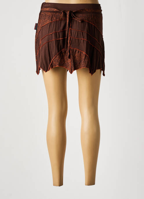 Mini-jupe marron DIPAWALI pour femme