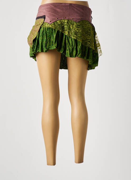 Mini-jupe vert DIPAWALI pour femme