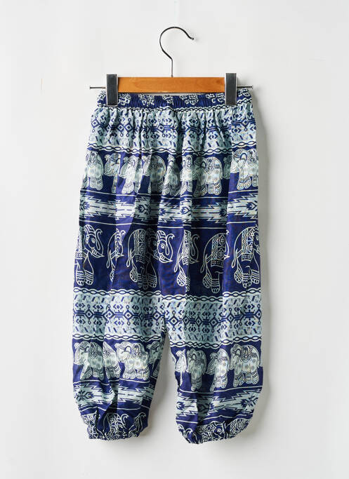 Pantalon droit bleu DIPAWALI pour fille