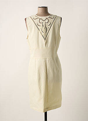 Robe mi-longue sans manche sans manche beige GOA GOA femme