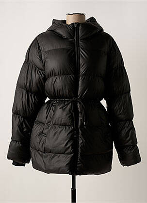 Doudoune poches a capuche noir ICHI femme