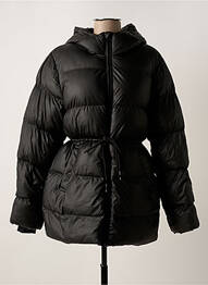 Doudoune poches a capuche noir ICHI femme