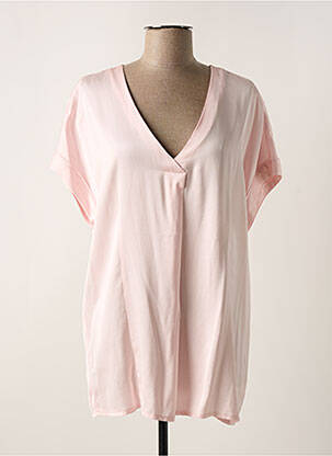Tunique manches courtes manches manches chauves souris rose FRACOMINA femme