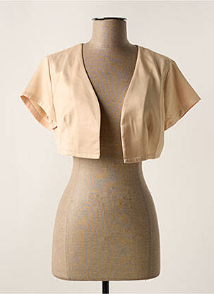 Boléro manches courtes beige GOA GOA femme