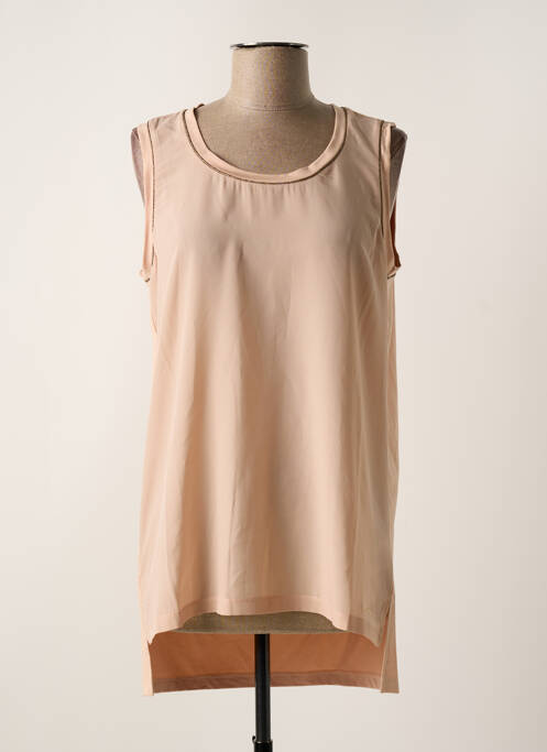 Top tissage jersey sans manche rose KOCCA femme