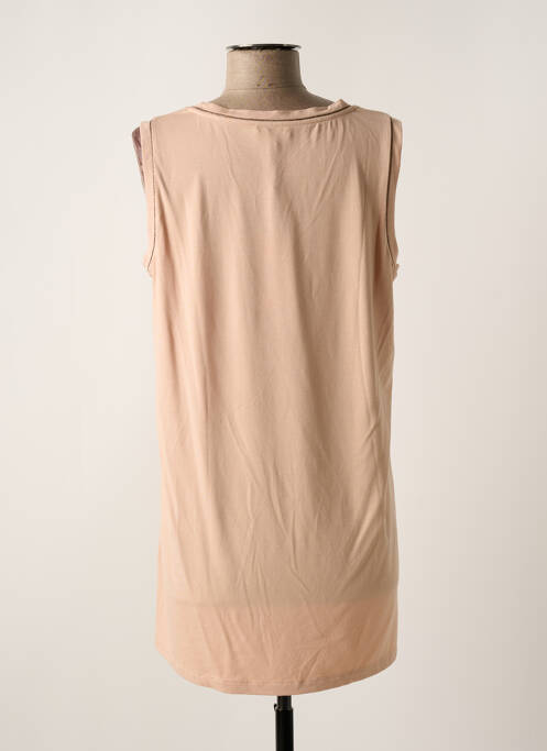 Top tissage jersey sans manche rose KOCCA femme