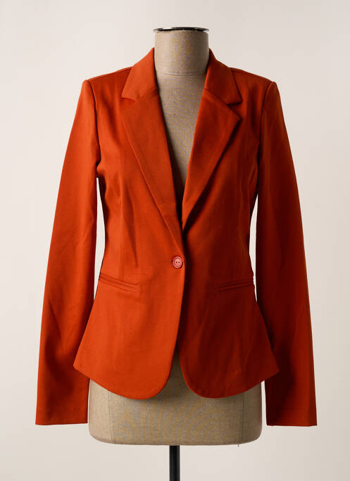 Blazer orange ICHI pour femme