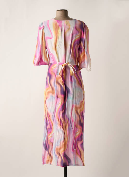 Robe longue violet ICHI pour femme