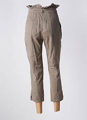 Pantalon taille haute taille haute beige GAUDI femme