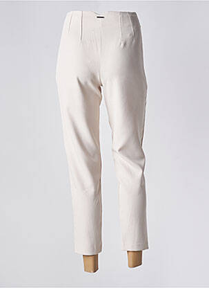 Pantalon 7/8 fermeture zippée sous rabat avec crochet beige GOA GOA femme