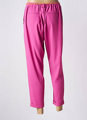 Pantalon 7/8 taille élastique rose PLEASE femme