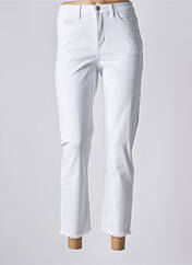 Pantalon 7/8 blanc ICHI pour femme seconde vue