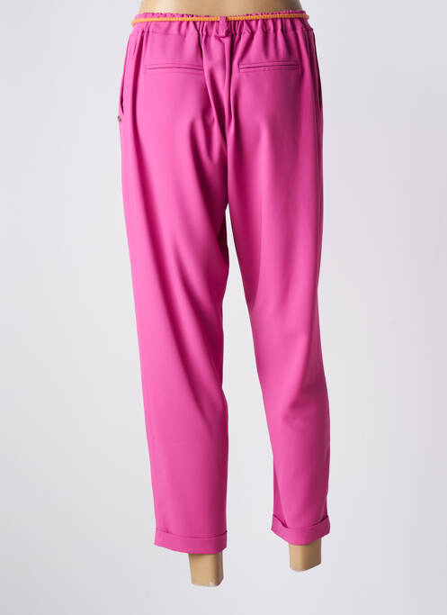 Pantalon 7/8 rose PLEASE femme