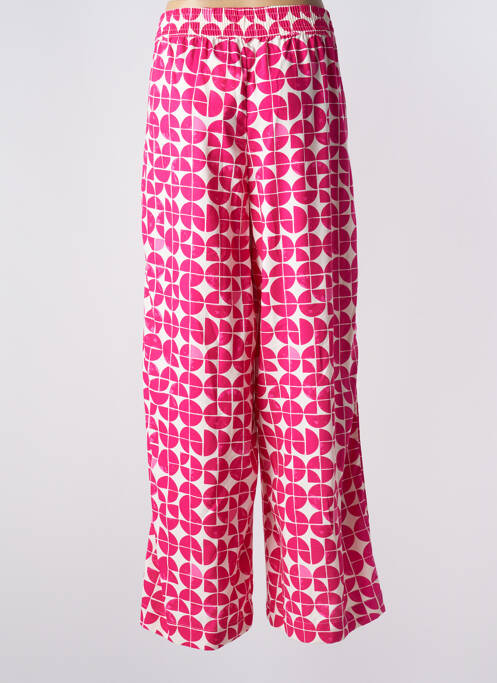 Pantalon droit rose ICHI pour femme