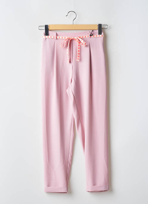 Pantalon droit rose PLEASE pour femme