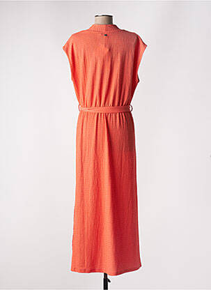 Robe longue manches courtes manches courtes orange GARCIA femme