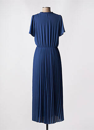 Robe longue manches courtes manches courtes bleu I.CODE (By IKKS) femme