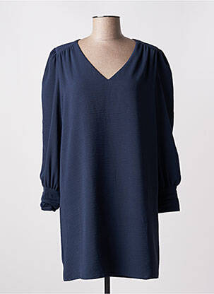 Robe courte manches longues manches longues bleu I.CODE (By IKKS) femme