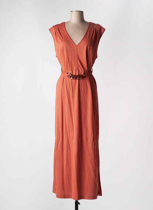 Robe longue marron TIFFOSI pour femme