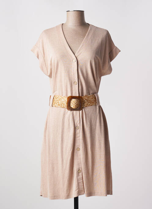 Robe mi-longue beige TIFFOSI pour femme