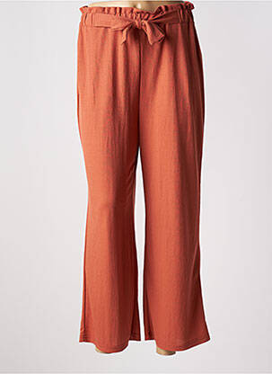 Pantalon 7/8 taille haute taille haute marron TIFFOSI femme
