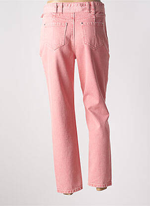 Jean coupe mom poches taille haute rose MORGAN femme