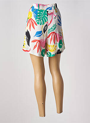 Short taille à pinces taille haute blanc LES TROPEZIENNES PAR M.BELARBI femme