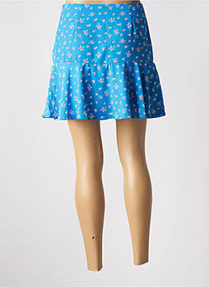Jupe short tissage crêpe bleu TIFFOSI fille