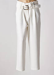 Pantalon droit blanc MORGAN pour femme seconde vue