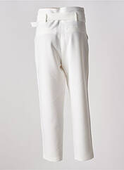 Pantalon droit blanc MORGAN pour femme seconde vue