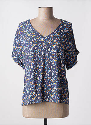 Blouse imprimé fantaisie manches courtes gris I.CODE (By IKKS) femme