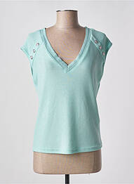 Top manches courtes manches courtes bleu MORGAN femme