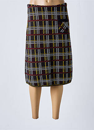 Jupe mi-longue coupe évasée noir SAINT CHARLES femme