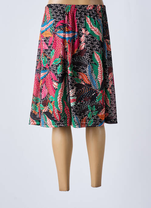 Jupe mi-longue rouge SAINT CHARLES pour femme