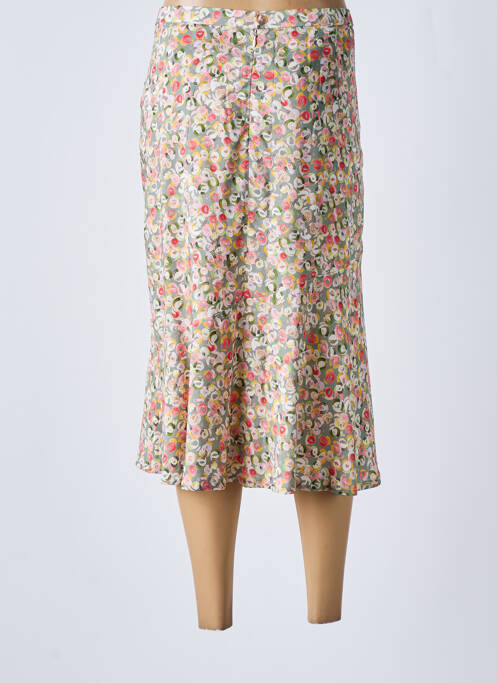 Jupe mi-longue vert SAINT CHARLES pour femme