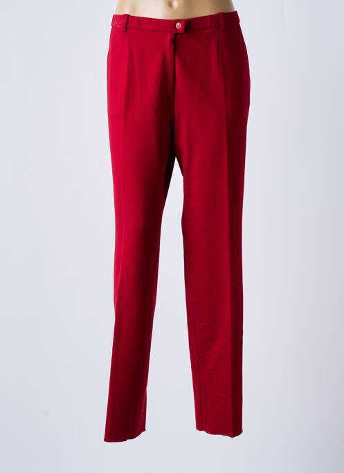 Pantalon droit rouge CHRISTIAN MARRY pour femme