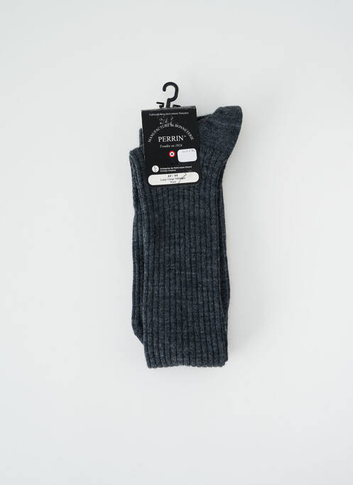 Chaussettes bleu PERRIN pour homme