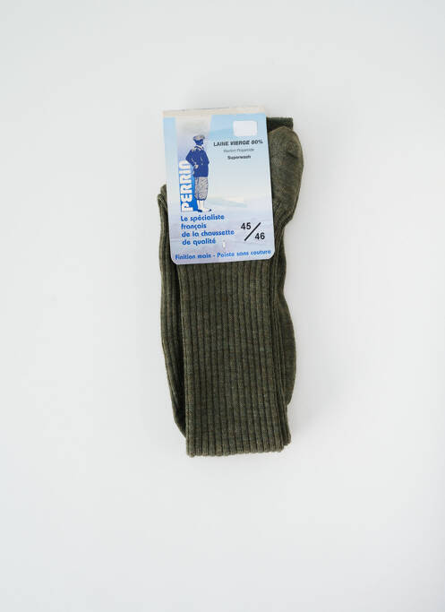 Chaussettes vert PERRIN pour homme