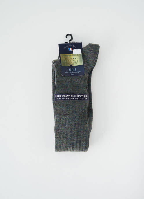 Chaussettes vert PERRIN pour homme