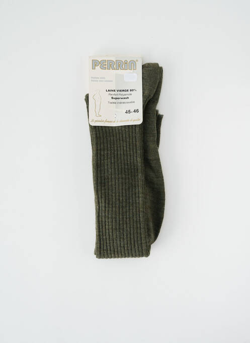 Chaussettes vert PERRIN pour homme