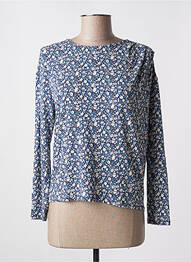 Top tissage jersey manches longues bleu MAX MARA femme