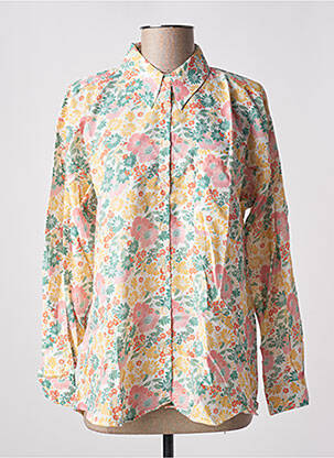 Chemisier imprimé fleurs manches longues rose ANGE femme