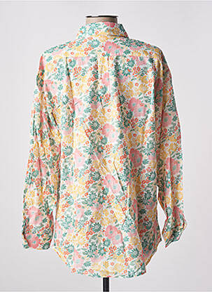Chemisier imprimé fleurs manches longues rose ANGE femme