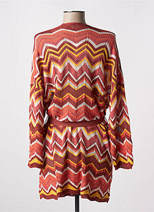 Gilet manches longues stretch orange AN' GE femme