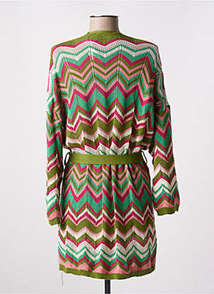 Gilet manches longues stretch vert AN' GE femme
