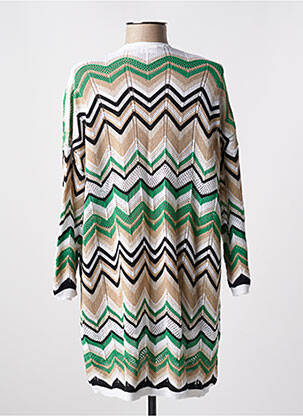 Gilet manches longues stretch vert AN' GE femme